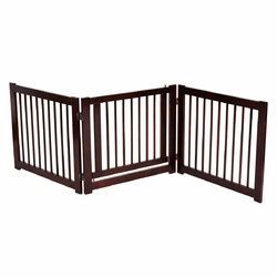 24" Configurable Folding 3 Panel Wood Dog Fence