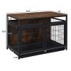 37.4 "Furniture Dog Cage, Super Sturdy Dog Cage, Dog Crate for Small/Medium Dogs, Three door and Three lock, Anti-chew Features, Pet Crate furniture,