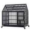 Heavy Duty Dog Cage pet Crate with Roof