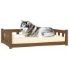 Dog Bed Honey Brown 41.5"x29.7"x11" Solid Wood Pine