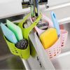 Adjustable Snap Button Type Sink Drain Basket Hanging Drain Basket Dish Cloth Sponge Holder Storage Basket Kitchen Accessories