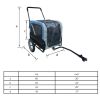 Dog Bike Trailer with Jogger Blue