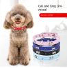 Pet bones pet collar PU dog collar adjustable cat collar pet jewelry