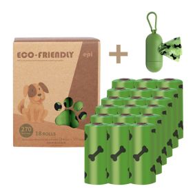 Degradable Bone Print Pet Poop Bag; Doggie Poop Bags; Dog Waste Bags (Quantity: 18 Rolls (270 Bags))