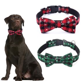 Christmas Dog Collar Snowflake Dog Collar (Color: Green, size: S)