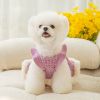 Warm and thickened dog clothes in autumn and winter; bow sweater skirt; dog sweater