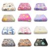 Soft and Fluffy High Quality Pet Blanket Cute Cartoon Pattern Pet Mat Warm and Comfortable Blanket for Cat and Dogs Pet Supplies