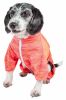 Pet Life Active 'Downward Dog' Heathered Performance 4-Way Stretch Two-Toned Full Body Warm Up Hoodie