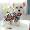 Pet Dress; Plaid Dog Dress With Belt; Winter Cat Dress Pet Clothes For Small Medium Dogs & Cats